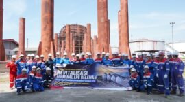 PT Pertamina Patra Niaga Sumbagut mempercepat revitalisasi Terminal LPG di Fuel Terminal (FT) Medan, Belawan, Sumatera Utara. Foto: Istimewa