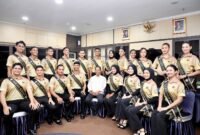 Amsakar Achmad, menerima audiensi 20 finalis Duta Wisata Encik dan Puan Kota Batam 2026 di Kantor Wali Kota Batam, Kamis (30/4/2026). Foto: Humas Diskominfo Batam