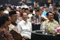 Pelantikan pengurus DPD Persatuan Keluarga Daerah Piaman (PKDP) Kota Batam dan DPD Generasi Muda Pariaman (GEMPAR) Kota Batam di Halaman Parkir Mall Botania 2, Batamcentre, Sabtu (2/5/2026) malam. Foto: Humas Diskominfo Batam
