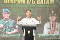 Wali Kota Batam, Amsakar Achmad, meresmikan Gedung dan Garasi Madenpom I/6 Batam, Senin (11/5/2026). Foto: Humas Diskominfo Batam
