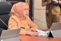 Ketua DWP Kota Batam, Erdawati Firmansyah, saat Forum Group Discussion (FGD) Pertanian Kota Batam 2026 di Kantor Wali Kota Batam, Selasa (19/5/2026). Foto: Humas Diskominfo Batam