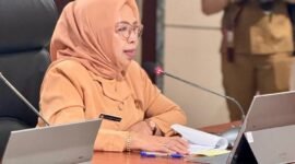 Ketua DWP Kota Batam, Erdawati Firmansyah, saat Forum Group Discussion (FGD) Pertanian Kota Batam 2026 di Kantor Wali Kota Batam, Selasa (19/5/2026). Foto: Humas Diskominfo Batam