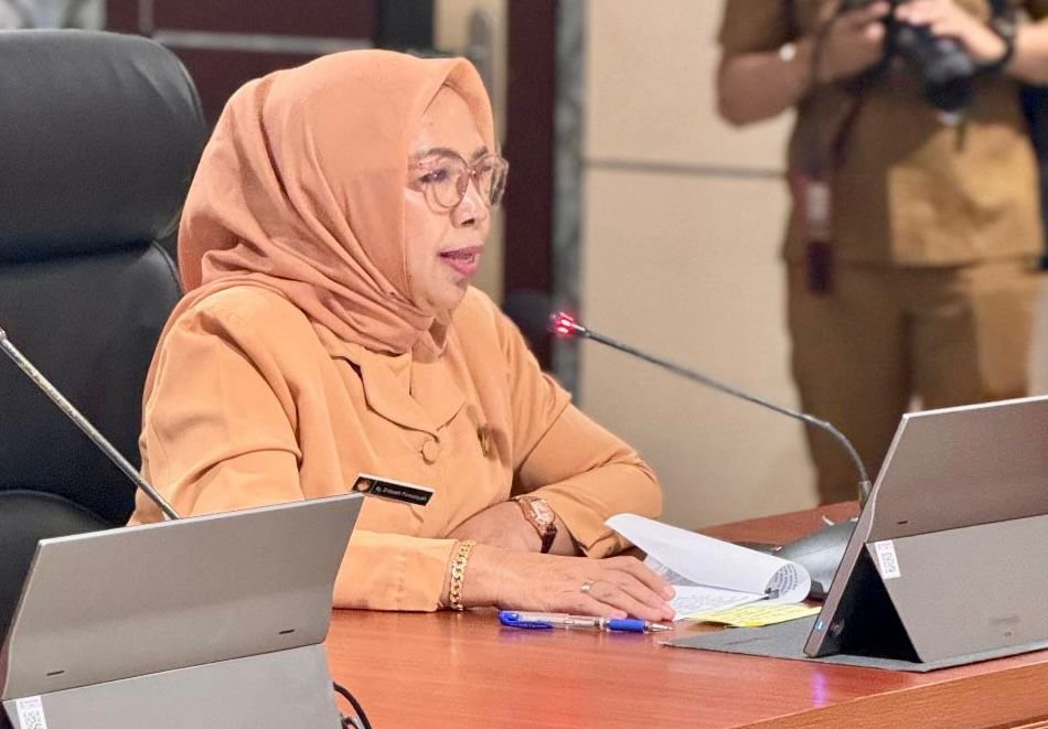Ketua DWP Kota Batam, Erdawati Firmansyah, saat Forum Group Discussion (FGD) Pertanian Kota Batam 2026 di Kantor Wali Kota Batam, Selasa (19/5/2026). Foto: Humas Diskominfo Batam