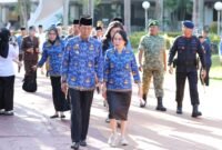 Upacara Hari Kebangkitan Nasional (Harkitnas) ke-118 tingkat Kota Batam di Dataran Engku Putri, Batam Centre, Rabu (20/5/2026). Foto: Humas Diskominfo Batam