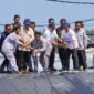 Presiden RI Prabowo Subianto melakukan panen raya udang vannamei di lokasi Budidaya Udang Berbasis Kawasan (BUBK) Kebumen, Jawa Tengah, Sabtu (23/5/2026).  Dok: KKP