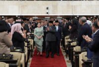 Presiden RI Prabowo Subianto saat pidato dalam Rapat Paripurna ke-19 DPR RI mengenai Kerangka Ekonomi Makro dan Pokok-Pokok Kebijakan Fiskal (KEM dan PPKF) RAPBN 2027 di Gedung DPR RI, Jakarta, Rabu (20/5/2026). Foto: Bakom RI