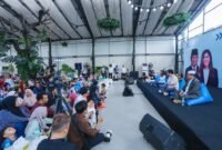 Menteri Komunikasi dan Digital Meutya Hafid pada kegiatan kegiatan Indonesia GOID Menyapa Gass Pol Tolak Judol - Jauhi Judol, Anak Medan Pilih Masa Depan, Bukan Judi Online di Kota Medan meminta terutama para ibu dan seluruh keluarga menjadi benteng utama di rumah untuk melindungi anak-anak dari bahaya judi online, selamatkan masa depan anak! Foto: Infopublik.id/Agus Siswanto