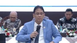 Menteri Keuangan (Menkeu) Purbaya Yudhi Sadewa dalam konferensi pers APBNKiTA edisi April 2026 di Gedung Kementerian Keuangan, Jakarta, Selasa (19/5/2026). Foto: Istimewa