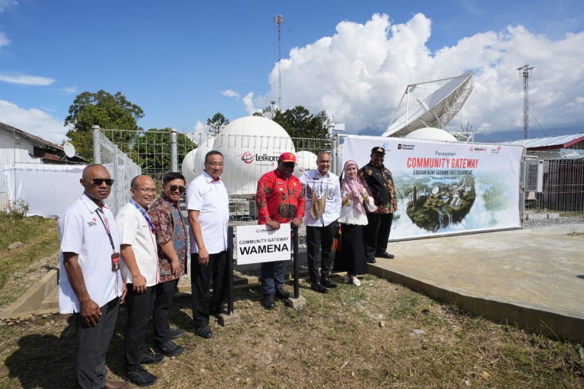 PT Telkom Satelit Indonesia (Telkomsat) meresmikan Community Gateway di Stasiun Bumi Sedang Wamena, Kabupaten Jayawijaya, Papua, Jumat (8/5/2026). Foto: Istimewa