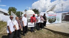 PT Telkom Satelit Indonesia (Telkomsat) meresmikan Community Gateway di Stasiun Bumi Sedang Wamena, Kabupaten Jayawijaya, Papua, Jumat (8/5/2026). Foto: Istimewa