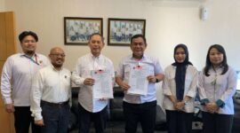 RSBP Batam dan BPJS Ketenagakerjaan Cabang Batam Sekupang menandatangani Perjanjian Kerja Sama (PKS) di Kantor BPJS Ketenagakerjaan Tiban, Senin (25/5/2026). Foto: Humas BP Batam