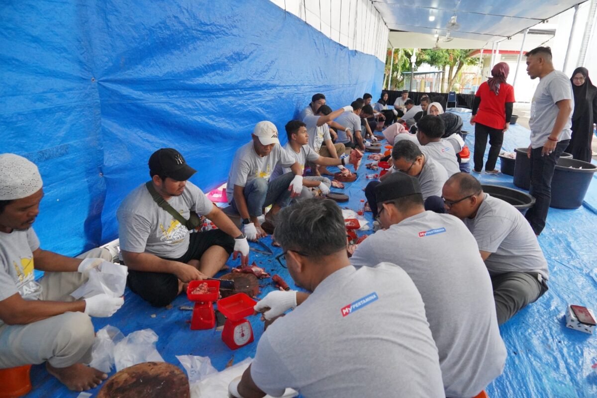 Sambut Hari Raya Iduladha 1447 Hijriah, PT Pertamina Patra Niaga Sumbagut menyalurkan 163 ekor sapi dan 98 ekor kambing. Foto: Istimewa