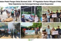 PT Pegadaian Kantor Wilayah II Pekanbaru kembali menggelar program Pegadaian Peduli Pangan Sehat (Kurban) 2026 pada Hari Raya Iduladha 1447 H. Foto: Istimewa