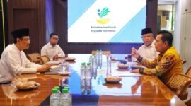 Gubernur Kepulauan Riau, Ansar Ahmad didampingi Kadinsos Mahadi Rahman, berdialog dengan Menteri Sosial RI, Saifullah Yusuf pada Rabu (29/4/2026) Foto: Banhub Kepri