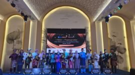 Pemilihan Duta Bahasa (Pildubas) Kepri 2026. Ajang ini melahirkan pasangan duta bahasa terbaik di Hotel Alltrue Tanjungpinang, Kamis (21/5/2026). Foto: Istimewa