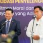 Menteri Koordinator Bidang Hukum, HAM, Imigrasi, dan Pemasyarakatan Yusril Ihza Mahendra (kanan) memberikan keterangan kepada media, di Jakarta, Senin (8/6/2026). ANTARA/HO-Kemenko Kumham Imipas RI