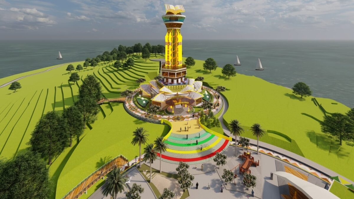 Visual Museum dan Monumen Bahasa Nasional di Pulau Penyengat. Sumber: Dinas PUPP Kepulauan Riau
