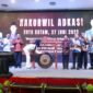 Pemukulan gong membuka kegiatan Rakorwil ADKASI. Foto: Biro ADPIM Kepri 