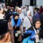 Sejumlah jemaah haji Kloter 1 Debarkasi Batam tiba di Asrama Haji Batam, Senin (1/6/2026). Foti: Humas Diskominfo Batam
