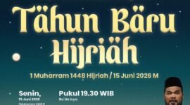 Sambut Tahun Baru Islam 1 Muharram 1448 Hijriah di Masjid Agung Raja Hamidah, Batamcentre, Senin (15/6/2026) malam. Foto: Humas Diskominfo Batam