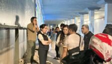 Wakil Kepala BP Batam, Li Claudia Chandra, meninjau langsung kondisi infrastruktur di kawasan Terowongan Pelita, Sabtu (13/6/2026) malam. Foto: Humas BP Batam