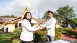 Pengalihkan Direktorat Pengamanan (Ditpam) Aset dan Kawasan dari Deputi Bidang Infrastruktur ke Deputi Bidang Pelayanan Umum, ditandai melalui apel penyerahan di Mako Ditpam BP Batam, Senin (15/6/2026). Foto: Humas BP Batam