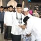 Peringati Tahun Baru Islam 1 Muharram 1448 Hijriah di Masjid Agung Raja Hamidah, Batamcentre, Senin (15/6/2026) malam, berlangsung khidmat tersebut dihadiri ribuan jemaah. Foto: Humas Diskominfo Batam