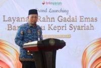 Bank Riau Kepri Syariah (BRK Syariah) resmi meluncurkan layanan Gadai Emas Rahn di Kantor Cabang Sei Panas, Batam, Rabu (17/6/2026). Foto: Humas Diskominfo Batam