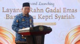 Bank Riau Kepri Syariah (BRK Syariah) resmi meluncurkan layanan Gadai Emas Rahn di Kantor Cabang Sei Panas, Batam, Rabu (17/6/2026). Foto: Humas Diskominfo Batam