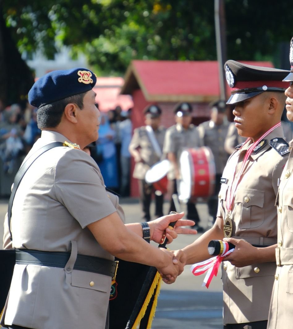 Bripda Mohamad Nurtakhim, siswa Bintara Polri asal pengiriman Polresta Tanjungpinang, Polda Kepri, raih predikat Siswa Terbaik Bidang Akademik dalam Pendidikan Pembentukan Bintara Polri Gelombang I Tahun Anggaran 2026 di SPN Batua Polda Sulawesi Selatan. Foto: Istimewa
