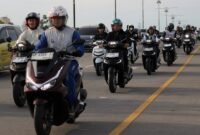 PT Capella Dinamik Nusantara selaku Main Dealer Honda Kepri dalam kegiatan Sunday Morning Ride (Sunmori) & Healthy Walk di Batam, Minggu (28/6/2026). Foto: Istimewa