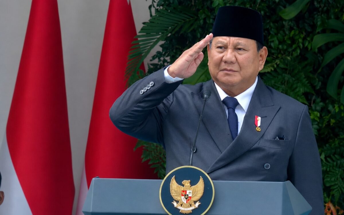 Presiden Prabowo Subianto saat memimpin Upacara Peringatan Hari Lahir Pancasila di Gedung Pancasila, Jakarta, Senin (1/6/2026). Foto: BPMI Setpres