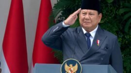 Presiden Prabowo Subianto saat memimpin Upacara Peringatan Hari Lahir Pancasila di Gedung Pancasila, Jakarta, Senin (1/6/2026). Foto: BPMI Setpres