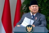 Presiden Prabowo Subianto saat memimpin Upacara Peringatan Hari Lahir Pancasila di Gedung Pancasila, Jakarta, Senin (1/6/2026). Foto: BPMI Setpres