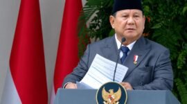 Presiden Prabowo Subianto saat memimpin Upacara Peringatan Hari Lahir Pancasila di Gedung Pancasila, Jakarta, Senin (1/6/2026). Foto: BPMI Setpres