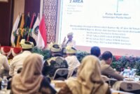 Gubenur Kepri Ansar Ahmad memberikan kata sambutan pada Pengukuhan Dewan Pengurus KADIN Provinsi Kepulauan Riau masa bakti 2026-2031 di Aula Wan Seri Beni, Dompak, Selasa (16/6/2026). Foto: Diskominfo Kepri