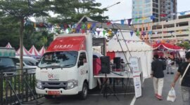 Mbil Edukasi Keuangan (SIMOLEK) saat gelaran Creative and Innovative Riau Islands Carnival (CERNIVAL) 2026 yang berlangsung di Harbour Bay Downtown, Batam, pada 24–26 Juli 2026. Foto Istimewa