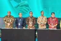 Wakil Gubernur Kepri, Nyanyang Haris Pratamura (tengah) menghadiri Konfrensi Nasional Kusta 2026 di Puri Agung Convention Hall, Hotel Grand Sahid Jaya, Jakarta Pusat, Jumat (10/7/2026). (Banhub Kepri)