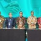 Wakil Gubernur Kepri, Nyanyang Haris Pratamura (tengah) menghadiri Konfrensi Nasional Kusta 2026 di Puri Agung Convention Hall, Hotel Grand Sahid Jaya, Jakarta Pusat, Jumat (10/7/2026). (Banhub Kepri)