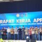 Wakil Gubernur Kepri, Nyanyang Haris Pratamura (dua dari kanan) menghadiri Rapat Kerja Asosiasi Pemerintah Provinsi Seluruh Indonesia (APPSI) di Hotel Marumatta Senggigi, Lombok Barat, Nusa Tenggara Barat, Kamis (16/7/2026). (Marta)