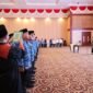 Pengucapan janji dan sumpah jabatan oleh 75 PNS dan 105 Pejabat Fungsional dipimpin oleh Sekretaris Daerah (Sekda) Provinsi Kepulauan Riau di Aula Wan Seri Beni, Dompak, Selasa (1/7/2026). Foto: Diskominfo Kepri