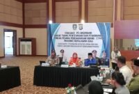 Sekretaris Daerah (Sekda) Provinsi Kepulauan Riau, Misni, memimpin rapat evaluasi pelaksanaan Gugus Tugas Pencegahan dan Penanganan TPPO di Aula Wan Seri Beni, Dompak, Tanjungpinang, Selasa (7/7/2026). Foto: Diskominfo Kepri