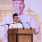 Wakil Gubernur Kepri, Nyanyang Haris Pratamura menyampaikan kata sambutan pada malam Ta'aruf Musabaqah Tilawatil Qur'an (MTQ) XII Tingkat Provinsi Kepulauan Riau Tahun 2026 di Hotel CK Tanjungpinang, Jumat (3/7/2026) malam. Foto: Diskominfo Kepri
