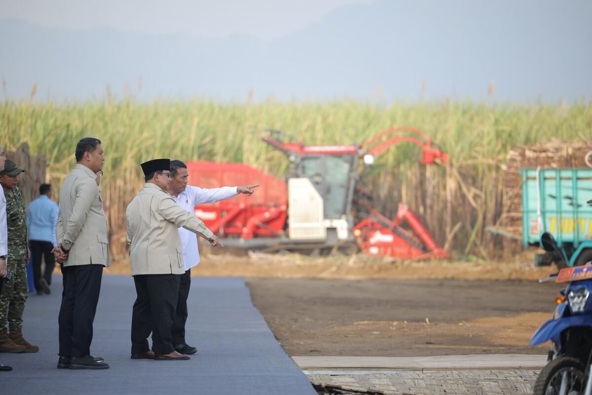 Presiden RI Prabowo Subianto saat menghadiri Panen Raya dalam Rangka TNI Mendukung Program Ketahanan Pangan Nasional di Kabupaten Malang, Jawa Timur, Jumat (17/7/2026). Foto: Istimewa