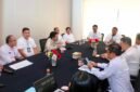 Sekda Batam, Firmansyah bersama BPS, BI, Bulog, dan OPD terkait rapat di VIP Room Ai Viola Cafe, Batam Centre, Rabu (29/7/2026). Foto: Humas Diskominfo Batam
