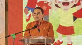 Menteri Kebudayaan (Menbud) Fadli Zon dalam Festival Generasi Berani Exploring dalam rangka Hari Anak Nasional 2026, di Cibis Park  Foto: Audie Ichsan InfoPublik/Igid Ditjen KPM Kemkomdigi