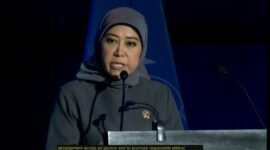 Menkomdigi Meutya Hafid dalam forum Global Dialogue on Artificial Intelligence (AI) Governance di Jenewa, Swiss. (foto: cuplikan webtv.un.org)