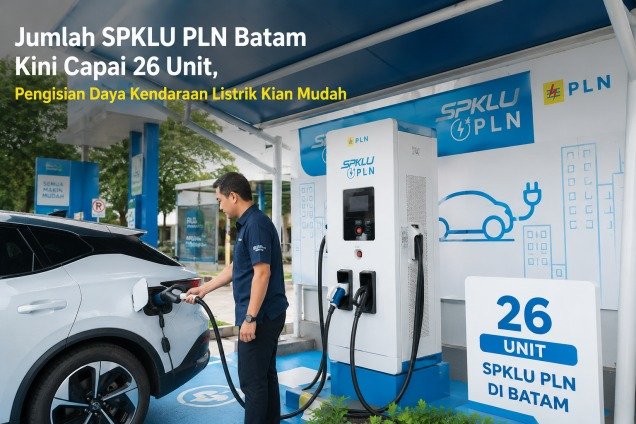 Stasiun Pengisian Kendaraan Listrik Umum (SPKLU) berteknologi Ultra Fast Charging di Kantor PLN Batam, Batam Centre. Foto: Istimewa