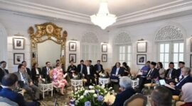  Para menteri luar negeri (Menlu) dari negara-negara ASEAN berkumpul dalam pertemuan informal Menlu se-ASEAN bersama Myanmar di Bangkok, Thailand, Minggu (12/7/2026). ANTARA/HO-Kemlu RI
