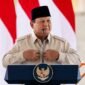 Presiden Prabowo Subianto saat meresmikan lima bendungan di Lombok Barat, Nusa Tenggara Barat, Jumat (10/7/2026). Tangkapan Layar Youtube BPMI Setpres